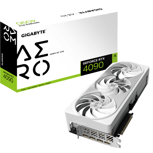 Фото Видеокарта Gigabyte GeForce RTX 4090 AERO OC 24576MB (GV-N4090AERO OC-24GD)