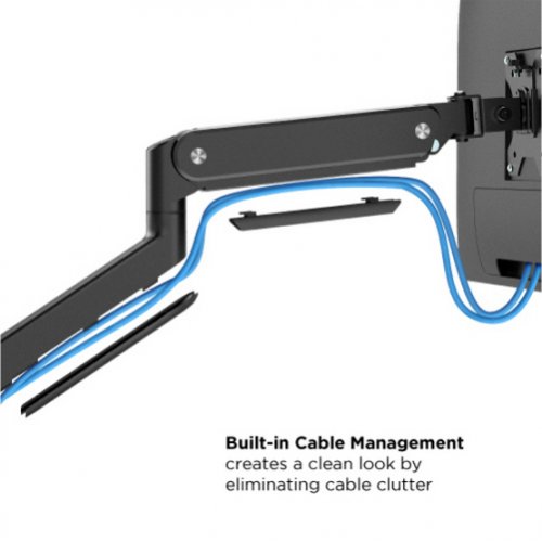 LUMI Single Monitor Premium Aluminum Spring-Assisted Monitor Arm with 3.0 USB Cables Included (LDT53-C012U) купити в Україні: Київ, Львів, Хмельницький, Тернопіль, Івано-Франківськ | Низька ціна, відгуки, характеристики від TELEMART фото
