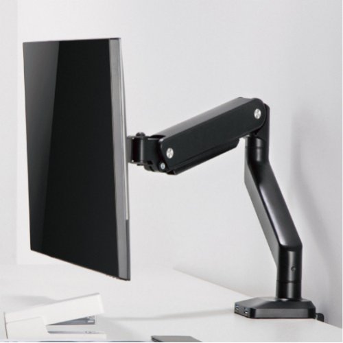 LUMI Single Monitor Premium Aluminum Spring-Assisted Monitor Arm with 3.0 USB Cables Included (LDT53-C012U) купити в Україні: Київ, Львів, Хмельницький, Тернопіль, Івано-Франківськ | Низька ціна, відгуки, характеристики від TELEMART фото