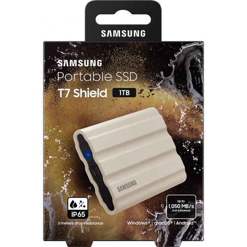 SAMSUNG SSD PORTABLE T7 SHIELD