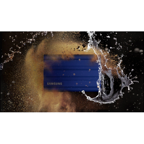 Купить SSD-диск Samsung Portable SSD T7 Shield 2TB USB 3.2 Type-C (MU-PE2T0R/EU) Blue с проверкой совместимости: обзор, характеристики, цена в Киеве, Днепре, Одессе, Харькове, Украине | интернет-магазин TELEMART.UA фото