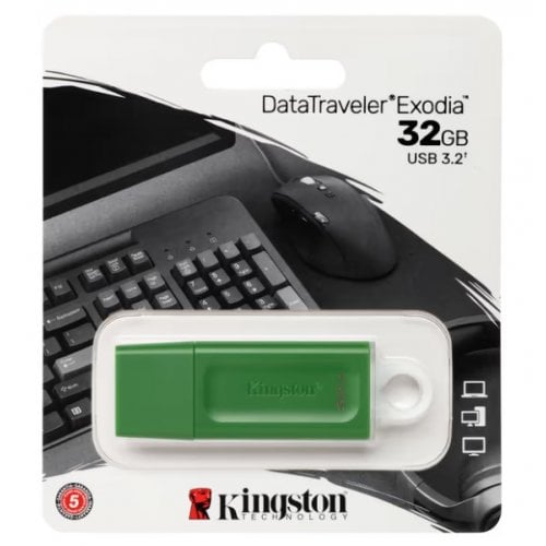 Купить Накопитель Kingston DT Exodia 32GB USB 3.2 (KC-U2G32-7GG) Green - цена в Харькове, Киеве, Днепре, Одессе
в интернет-магазине Telemart фото