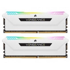 Фото Corsair DDR4 32GB (2x16GB) 3200Mhz Vengeance RGB Pro SL White (CMH32GX4M2E3200C16W)
