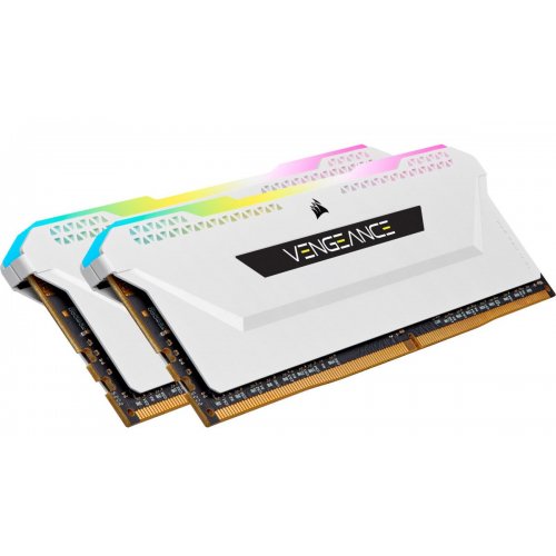 Photo RAM Corsair DDR4 32GB (2x16GB) 3200Mhz Vengeance RGB Pro SL White (CMH32GX4M2E3200C16W)
