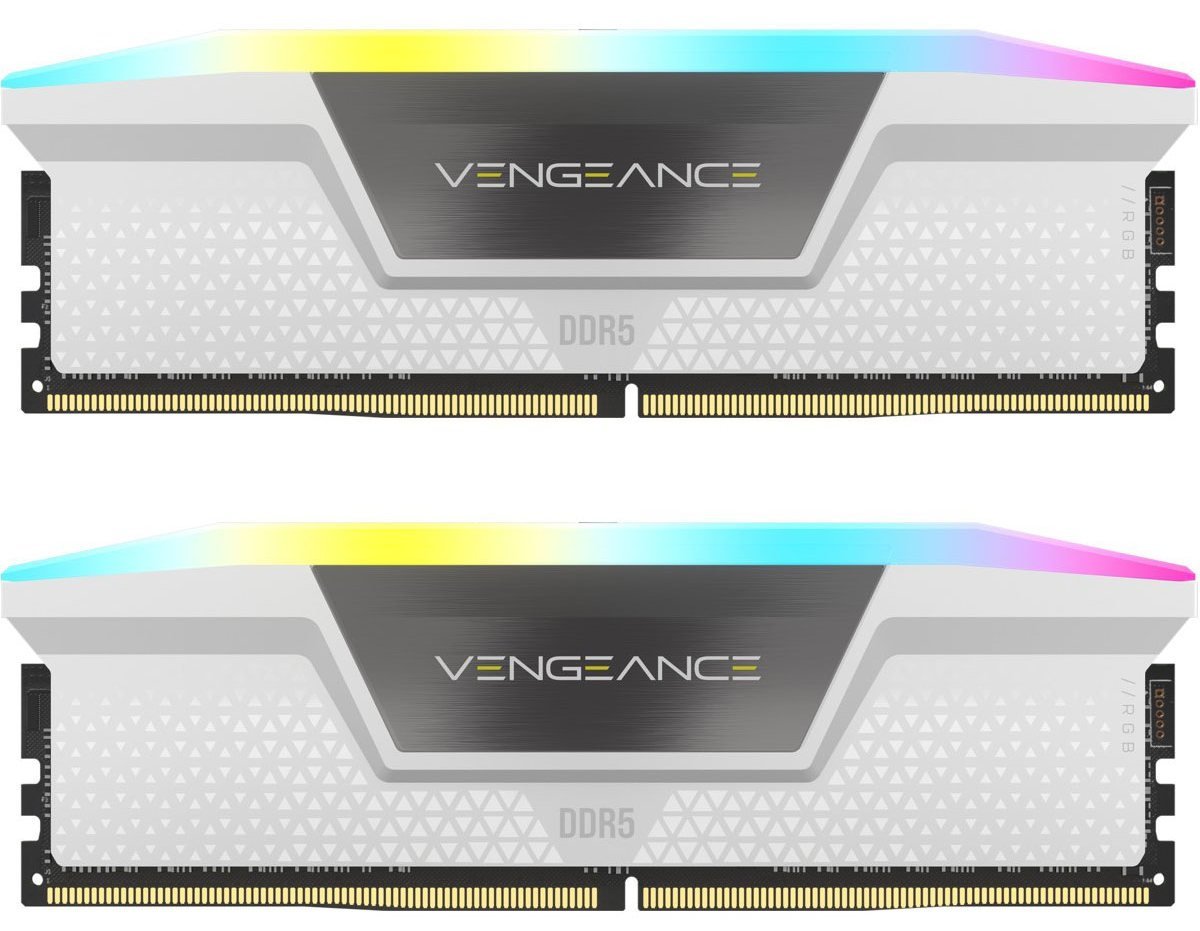 Купить ОЗУ Corsair DDR5 32GB (2x16GB) 5600Mhz Vengeance RGB White