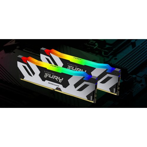 Photo RAM Kingston DDR5 64GB (2x32GB) 6000Mhz FURY Renegade RGB Black (KF560C32RSAK2-64)