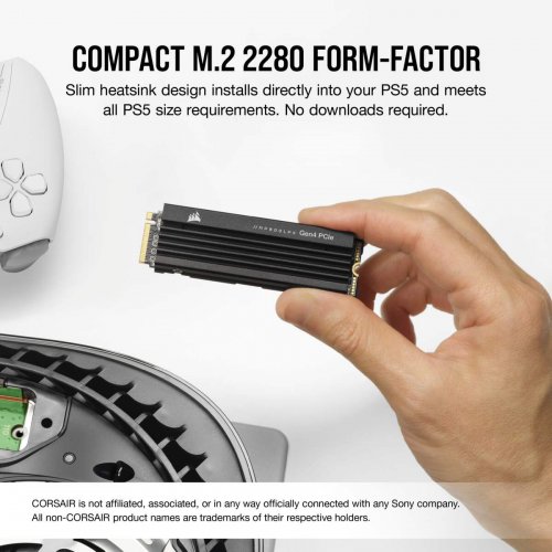 Продать SSD-диск Corsair MP600 PRO LPX 3D NAND TLC 1TB M.2 (2280 PCI-E) NVMe x4 (CSSD-F1000GBMP600PLP) по Trade-In интернет-магазине Телемарт - Киев, Днепр, Украина фото