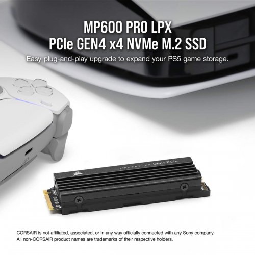 Продать SSD-диск Corsair MP600 PRO LPX 3D NAND TLC 2TB M.2 (2280 PCI-E) NVMe x4 (CSSD-F2000GBMP600PLP) по Trade-In интернет-магазине Телемарт - Киев, Днепр, Украина фото