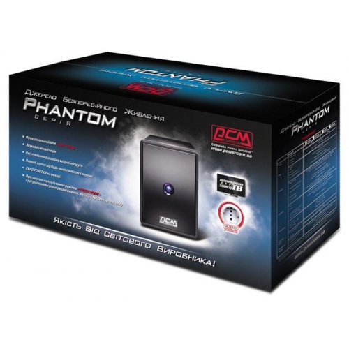 ИБП Powercom PTM-850A Schuko купить в Украине: Киев, Днепр, Харьков, Одесса  | Низкая цена, отзывы, характеристики от TELEMART фото