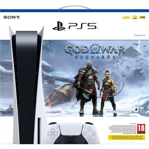 Продать Игровая консоль Sony PlayStation 5 Ultra HD Blu-ray (God of War Ragnarok) (9450993) по Trade-In интернет-магазине Телемарт - Киев, Днепр, Украина фото