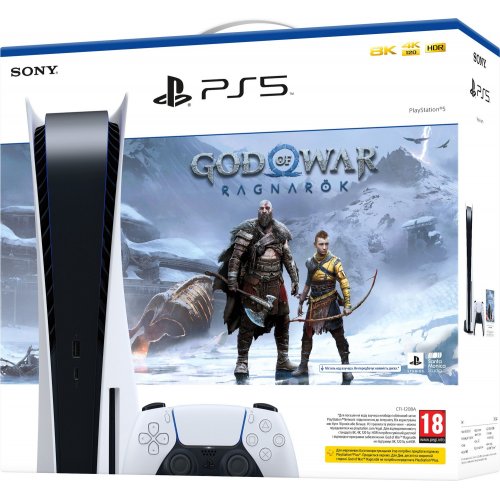 Продать Игровая консоль Sony PlayStation 5 Ultra HD Blu-ray (God of War Ragnarok) (9450993) по Trade-In интернет-магазине Телемарт - Киев, Днепр, Украина фото