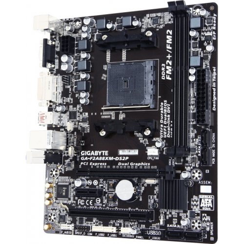 Продати Материнська плата Gigabyte GA-F2A88XM-DS2P (FM2+, AMD A88X) за Trade-In у інтернет-магазині Телемарт - Київ, Дніпро, Україна фото