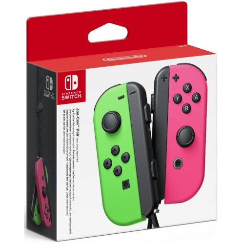 Купить Игровой манипулятор Nintendo Switch Joy-Con (45496430795) Neon Green/Neon Pink - цена в Харькове, Киеве, Днепре, Одессе
в интернет-магазине Telemart фото