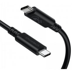 Кабель Choetech USB Type-C to USB 4.0 Type-C PD 100W 0.8m (XCC-1028-BK) Black