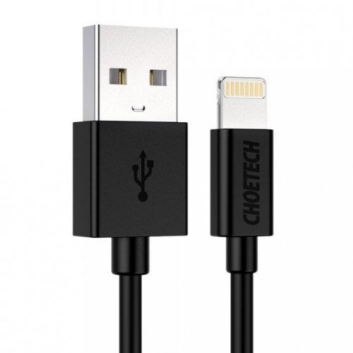 Купить Кабель Choetech USB 2.0 to Lightning 1.2m (IP0026-BK) Black - цена в Харькове, Киеве, Днепре, Одессе
в интернет-магазине Telemart фото