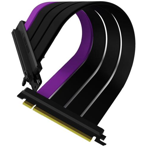 Райзер Cooler Master MasterAccessory Riser Cable PCIe 4.0 (MCA-U000C-KPCI40-300) Black купити в Україні: Київ, Львів, Хмельницький, Тернопіль, Івано-Франківськ | Низька ціна, відгуки, характеристики від TELEMART фото
