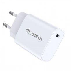 Сетевое зарядное устройство Choetech USB Type-C 20W (Q5004-EU-WH) White