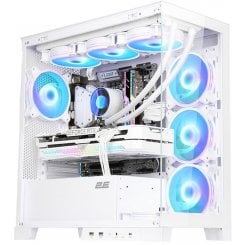 Корпус 2E Gaming Fantom Tempered Glass без БЖ (2E-GK701W) White