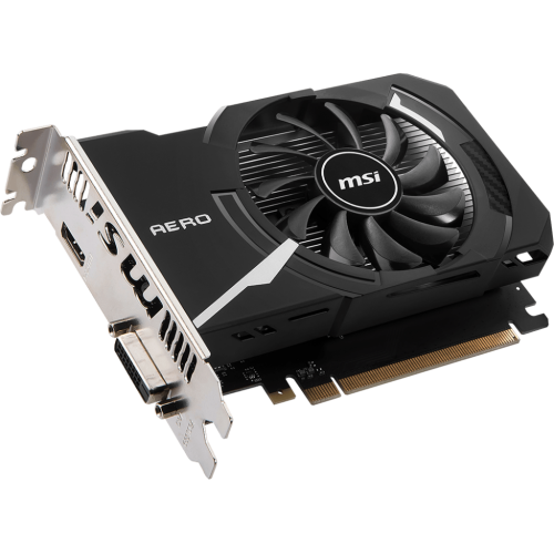 Продать Видеокарта MSI GeForce GT 1030 AERO ITX OC 2048MB (GT 1030 AERO ITX 2GD4 OC FR) Factory Recertified по Trade-In интернет-магазине Телемарт - Киев, Днепр, Украина фото