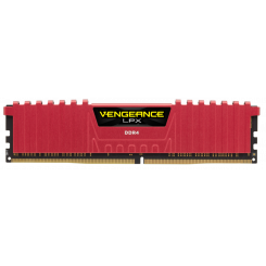 Фото Corsair DDR4 4GB 2400Mhz Vengeance LPX (CMK4GX4M1A2400C14R) Red
