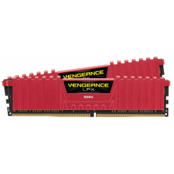 Фото Corsair DDR4 16GB (2x8GB) 3000Mhz Vengeance LPX (CMK16GX4M2B3000C15R) Red