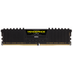 Фото Corsair DDR4 8GB 2400Mhz Vengeance LPX (CMK8GX4M1A2400C14) Black