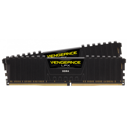 Фото ОЗП Corsair DDR4 16GB (2x8GB) 2666Mhz Vengeance LPX (CMK16GX4M2A2666C16) Black