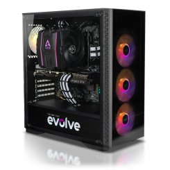 Комп'ютер EVOLVE GamePart Platinum H+ (EVGP-GPHR570XN407TI-16S1TBk) Black / AMD Ryzen 7 5700X (3.4–4.6), 8 ядер / Gigabyte GeForce RTX 4070 Ti EAGLE OC / 16 ГБ (DDR4) / 1024 ГБ (SSD)