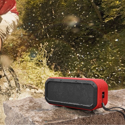 Купити Портативна акустика Divoom Voombox-Outdoor (3GEN) Red - ціна в Києві, Львові, Вінниці, Хмельницькому, Франківську, Україні | інтернет-магазин TELEMART.UA фото