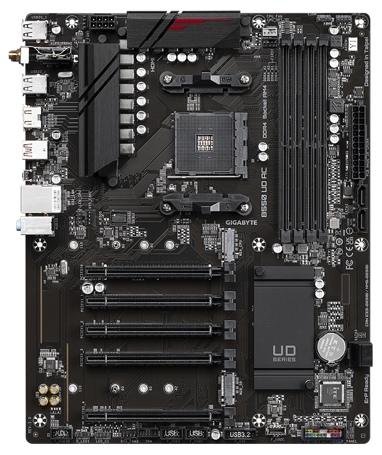 Купить Motherboard Gigabyte B550 UD AC (sAM4, AMD B550) с проверкой ...