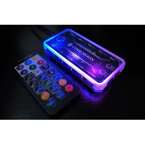Купити Контролер Coolmoon music ARGB controller (CM-MUSIC-HU1) - ціна в Києві, Львові, Вінниці, Хмельницькому, Франківську, Україні | інтернет-магазин TELEMART.UA фото
