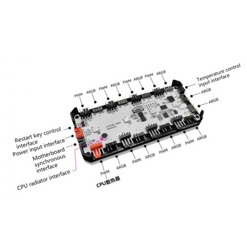 Купити Контролер Coolmoon PWM ARGB music controller (CM-PA2-B) - ціна в Києві, Львові, Вінниці, Хмельницькому, Франківську, Україні | інтернет-магазин TELEMART.UA фото