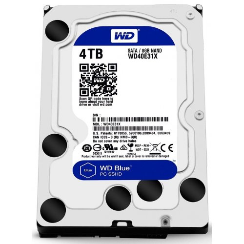 Продати Жорсткий диск Western Digital Blue SSHD 4TB 64MB 3.5" (WD40E31X) за Trade-In у інтернет-магазині Телемарт - Київ, Дніпро, Україна фото