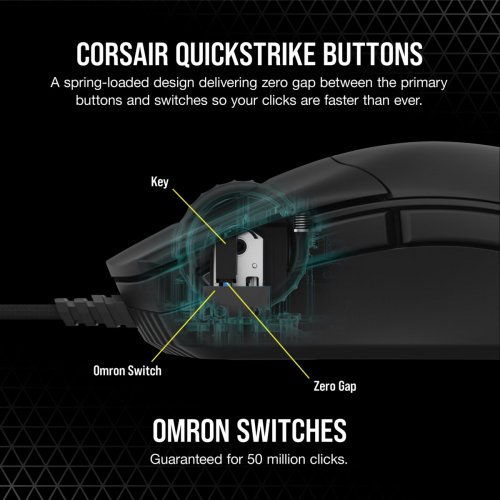 Купить Мышка Corsair Sabre RGB Pro Wireless Champion Series (CH-9313211-EU) Black - цена в Харькове, Киеве, Днепре, Одессе
в интернет-магазине Telemart фото
