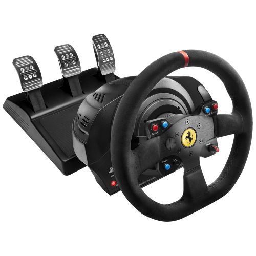 Купити Кермо та педалі Thrustmaster T300 Ferrari Integral RW Alcantara edition (4160652) - ціна в Києві, Львові, Вінниці, Хмельницькому, Франківську, Україні | інтернет-магазин TELEMART.UA фото