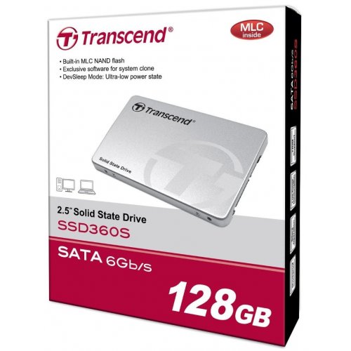 Продати SSD-диск Transcend SSD360 128GB 2.5" (TS128GSSD360S) за Trade-In у інтернет-магазині Телемарт - Київ, Дніпро, Україна фото