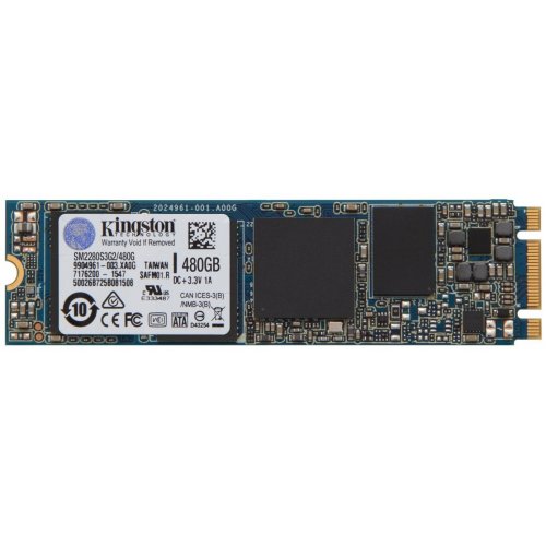 Продати SSD-диск Kingston SSDNow G2 MLC 480GB M.2 (2280 SATA)(SM2280S3G2/480G) за Trade-In у інтернет-магазині Телемарт - Київ, Дніпро, Україна фото