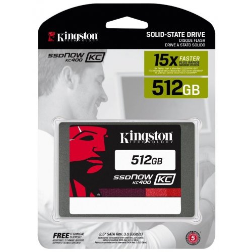 Продати SSD-диск Kingston SSDNow KC400 512GB 2.5" (SKC400S37/512G) за Trade-In у інтернет-магазині Телемарт - Київ, Дніпро, Україна фото
