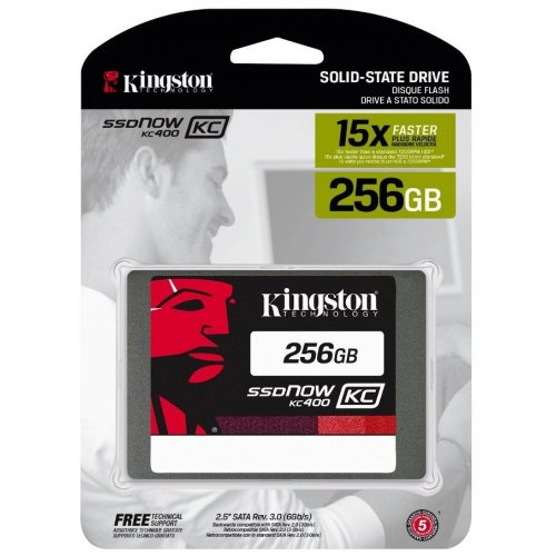Продати SSD-диск Kingston SSDNow KC400 256GB 2.5" (SKC400S37/256G) за Trade-In у інтернет-магазині Телемарт - Київ, Дніпро, Україна фото