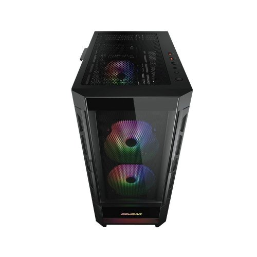 Корпус Cougar Duoface RGB Tempered Glass без БЖ Black купити в Україні: Київ, Львів, Хмельницький, Тернопіль, Івано-Франківськ | Перевірка сумісності, низька ціна, відгуки, характеристики від TELEMART фото