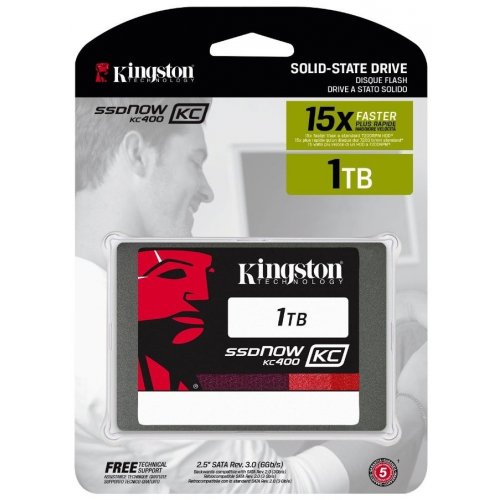 Продати SSD-диск Kingston SSDNow KC400 1TB 2.5" (SKC400S37/1T) за Trade-In у інтернет-магазині Телемарт - Київ, Дніпро, Україна фото