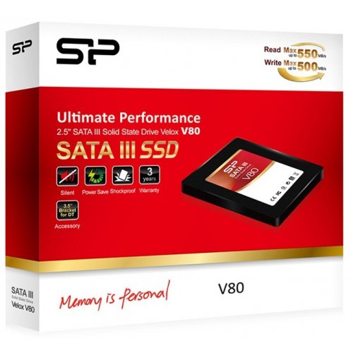 Продати SSD-диск Silicon Power Velox V80 240GB 2.5" (SP240GBSS3V80S25) за Trade-In у інтернет-магазині Телемарт - Київ, Дніпро, Україна фото