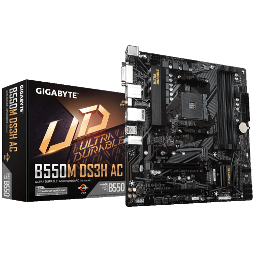 Фото Материнская плата Gigabyte B550M DS3H AC (sAM4, AMD B550)