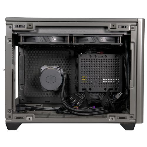 Корпус Cooler Master MasterBox NR200P MAX Tempered Glass 850W (NR200P-MCNN85-SL1) Black купити з перевіркою сумісності: огляд, характеристики, ціна у Києві, Львові, Вінниці, Хмельницькому, Івано-Франківську, Україні | інтернет-магазин TELEMART.UA фото