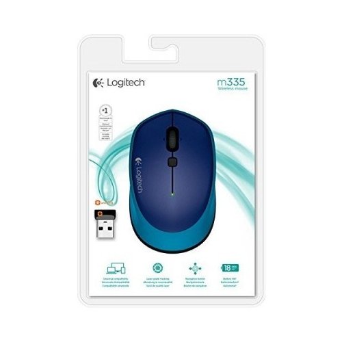 Купить Мышка Logitech Wireless Mouse M335 Blue - цена в Харькове, Киеве, Днепре, Одессе
в интернет-магазине Telemart фото