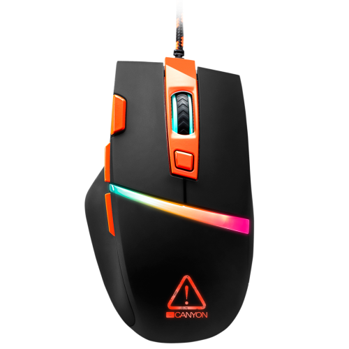 Купить Мышка Canyon Sulaco GM-4 (CND-SGM04RGB) Black - цена в Харькове, Киеве, Днепре, Одессе
в интернет-магазине Telemart фото