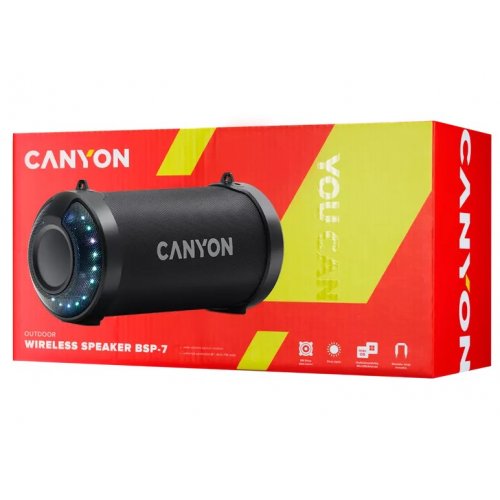 Портативная акустика Canyon BSP-7 (CNE-CBTSP7) Black купить в Украине | Telemart фото
