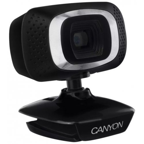 Купить Веб-камера Canyon C3 HD (CNE-CWC3N) Black - цена в Харькове, Киеве, Днепре, Одессе
в интернет-магазине Telemart фото