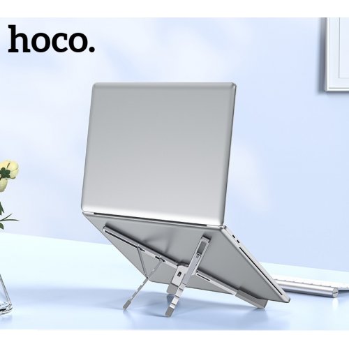 Купити Підставка для ноутбука Hoco PH51 X Bystander (6931474783929) Metal Gray - ціна в Києві, Львові, Вінниці, Хмельницькому, Франківську, Україні | інтернет-магазин TELEMART.UA фото