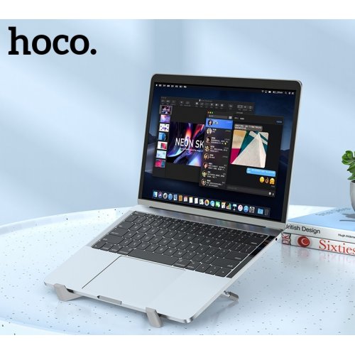 Купити Підставка для ноутбука Hoco PH51 X Bystander (6931474783929) Metal Gray - ціна в Києві, Львові, Вінниці, Хмельницькому, Франківську, Україні | інтернет-магазин TELEMART.UA фото